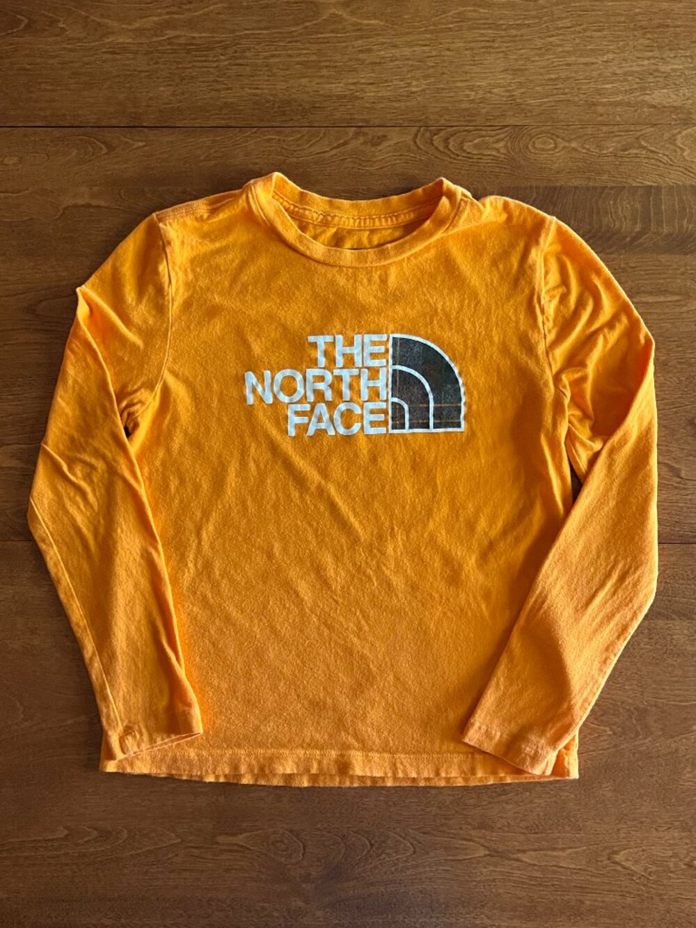 The North Face orange logo shirt S 7/8